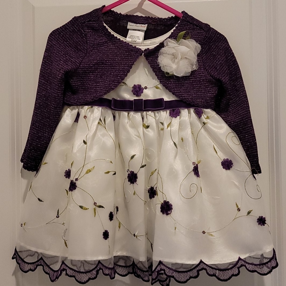 Baby girls formal 2 piece dress